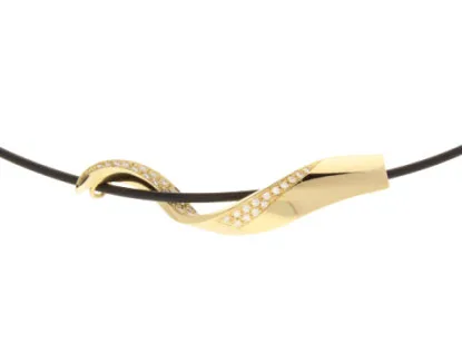 Collier mit Brillanten im Pavé