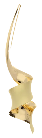 Antiklastischer Ohrhänger Antoinette in Gelbgold