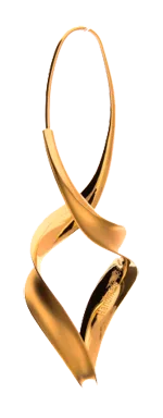 Antiklastischer Ohrhänger Helix in Rosegold